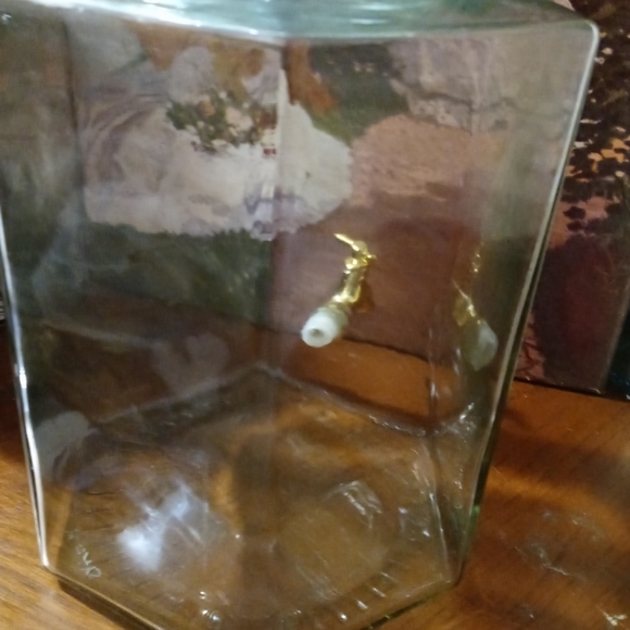 🇮🇹Italian Glass Beverage Dispenser w Lid. - Picture 4 of 12